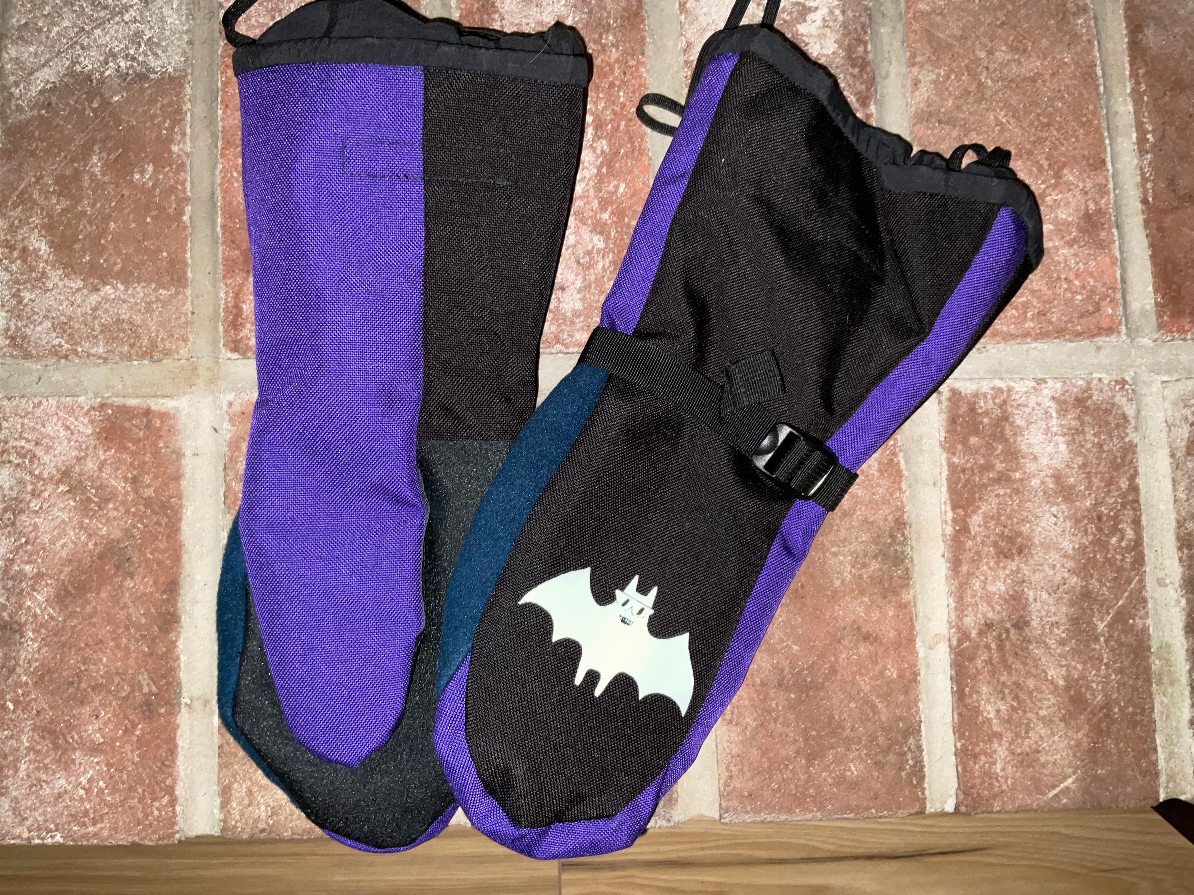 Purple Bat Mitt mittens